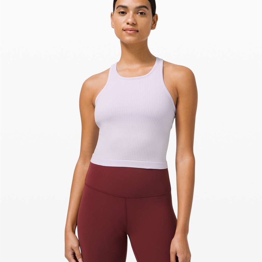 Lululemon Ebb To Street Racerback Crop Tank Top